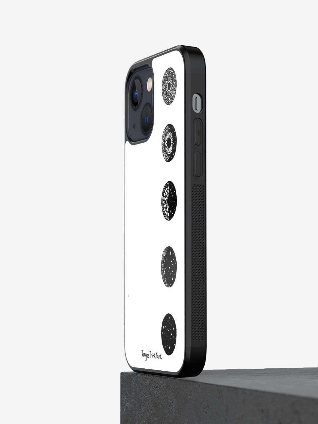 

macmerise Abstract Printed iPhone 13 Mini Back Case Mobile Accessories, White