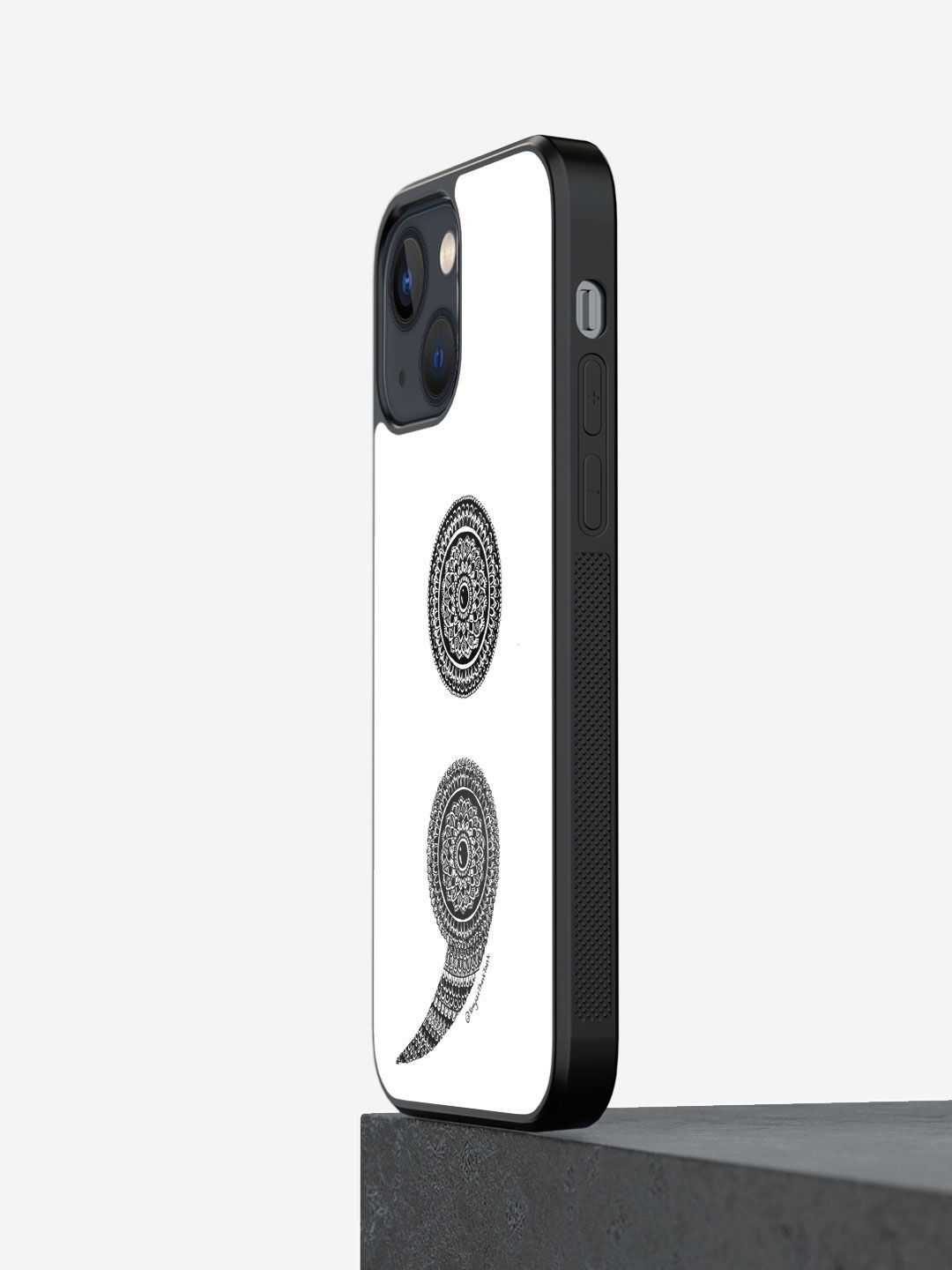 

macmerise Impact Resistant Quirky Printed iPhone 13 Mini Back Case Mobile Accessories, White