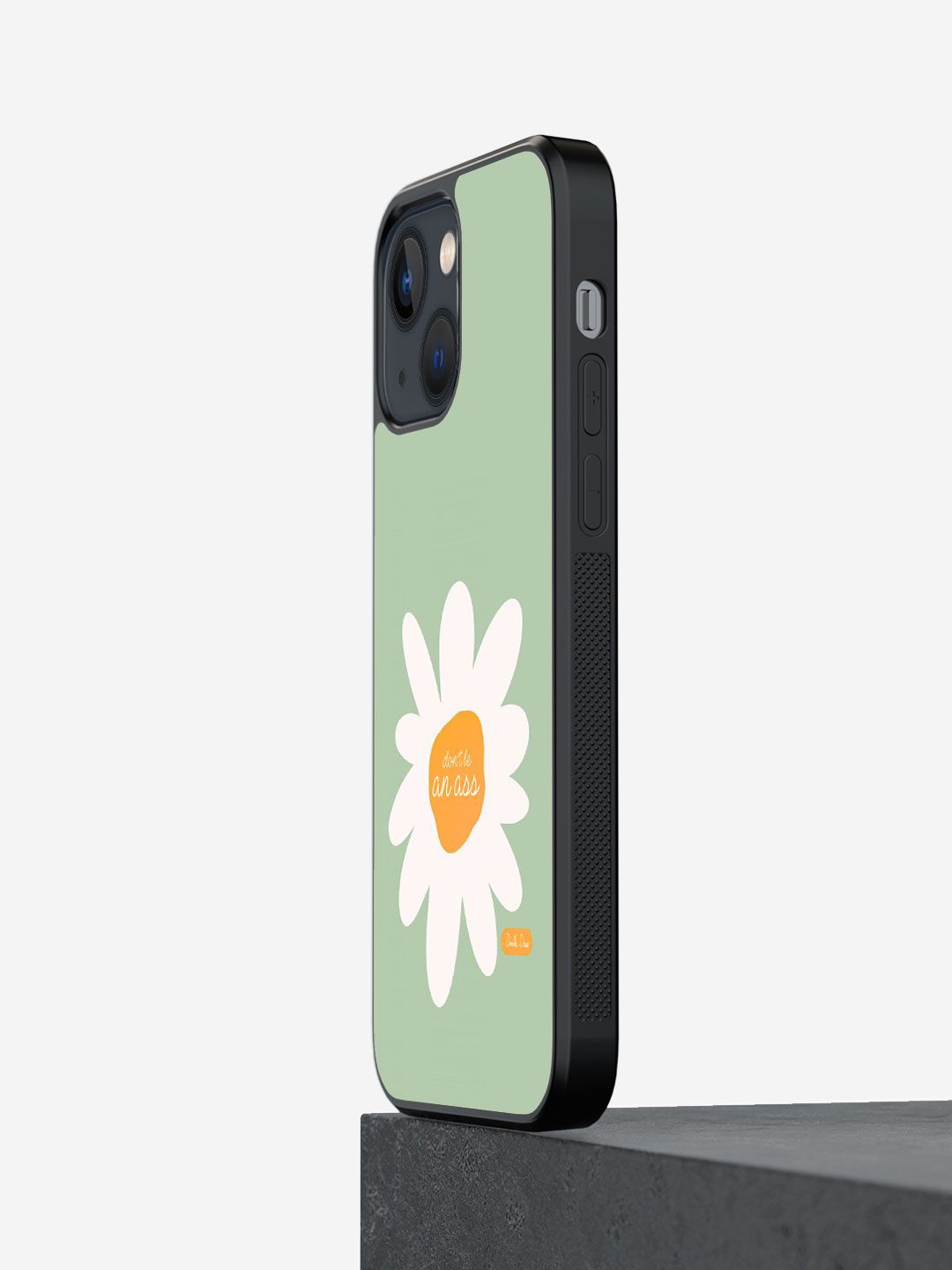 

macmerise Floral Printed Impact Resistant iPhone 13 Mini Back Case Mobile Accessories, Green