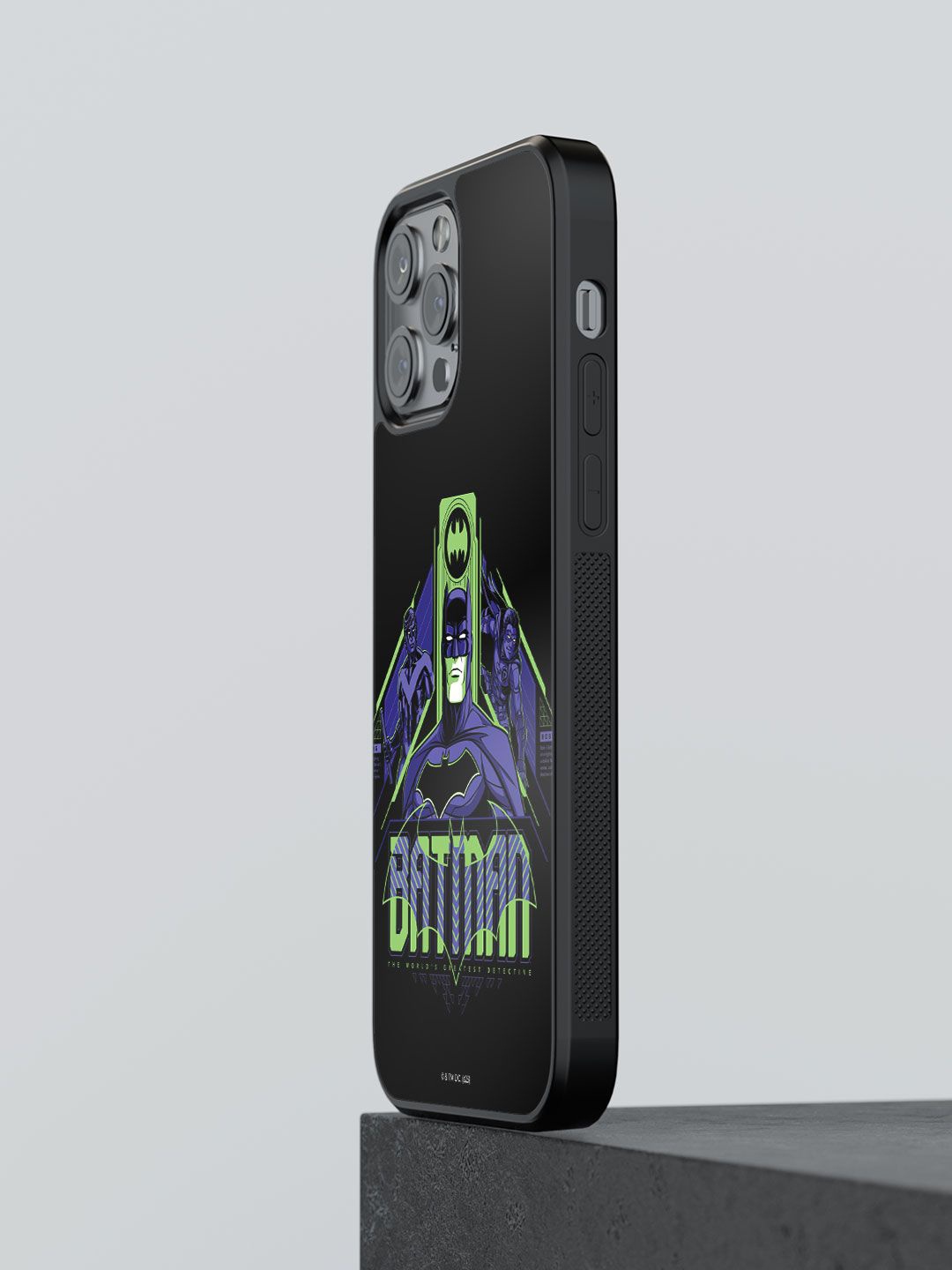 

macmerise Superhero Printed iPhone 13 Pro Max Back Case Mobile Accessories, Black