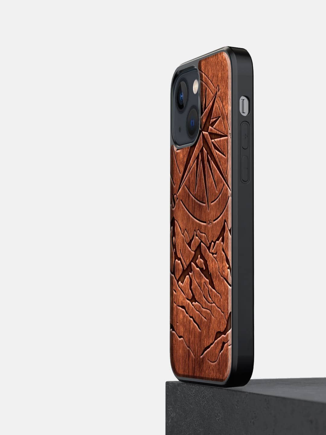 

macmerise Abstract Printed Impact resistant iPhone 13 Back Case Mobile Accessories, Brown