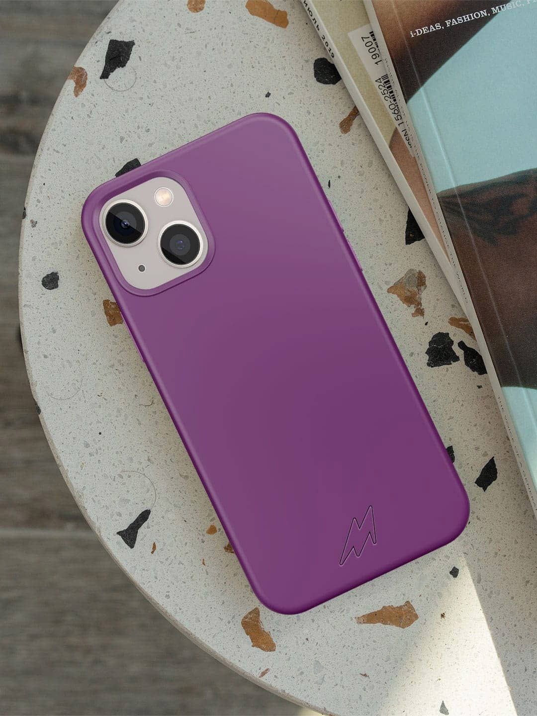 

macmerise Solid Printed iPhone 13 Mini Back Case Mobile Accessories, Purple