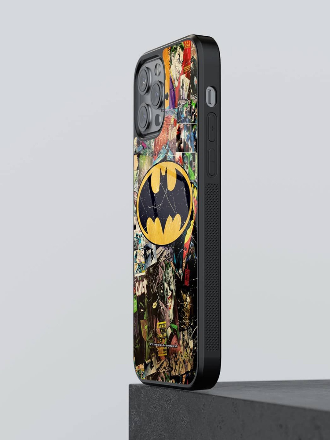 

macmerise Cartoon Characters Printed iPhone 13 Pro Back Case Mobile Accessories, Black