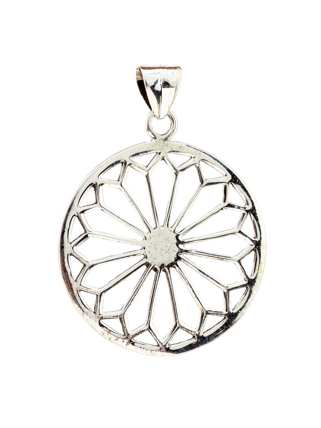 

Exotic India Sterling Silver Lattice Pendant