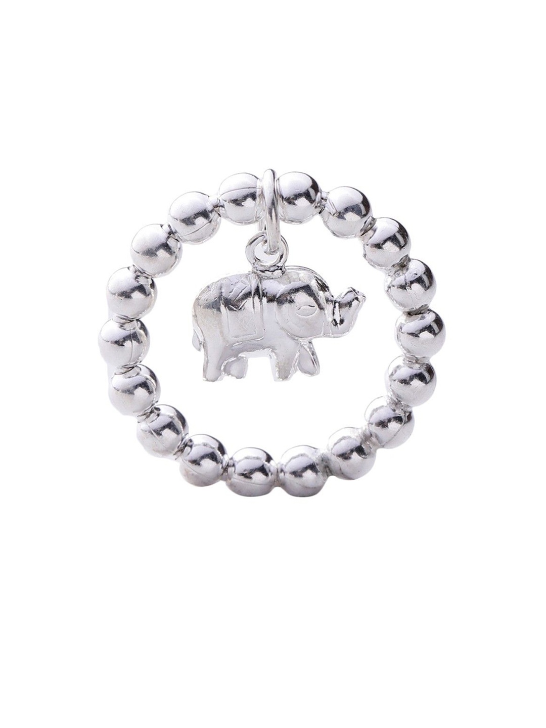 

Exotic India Sterling Silver Round-Small Elephant Pendant
