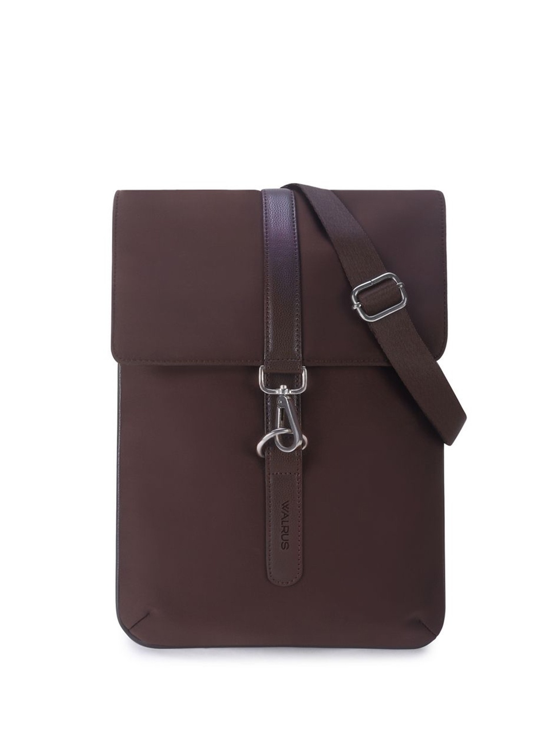 

Walrus Unisex Textured Messenger Bag, Brown