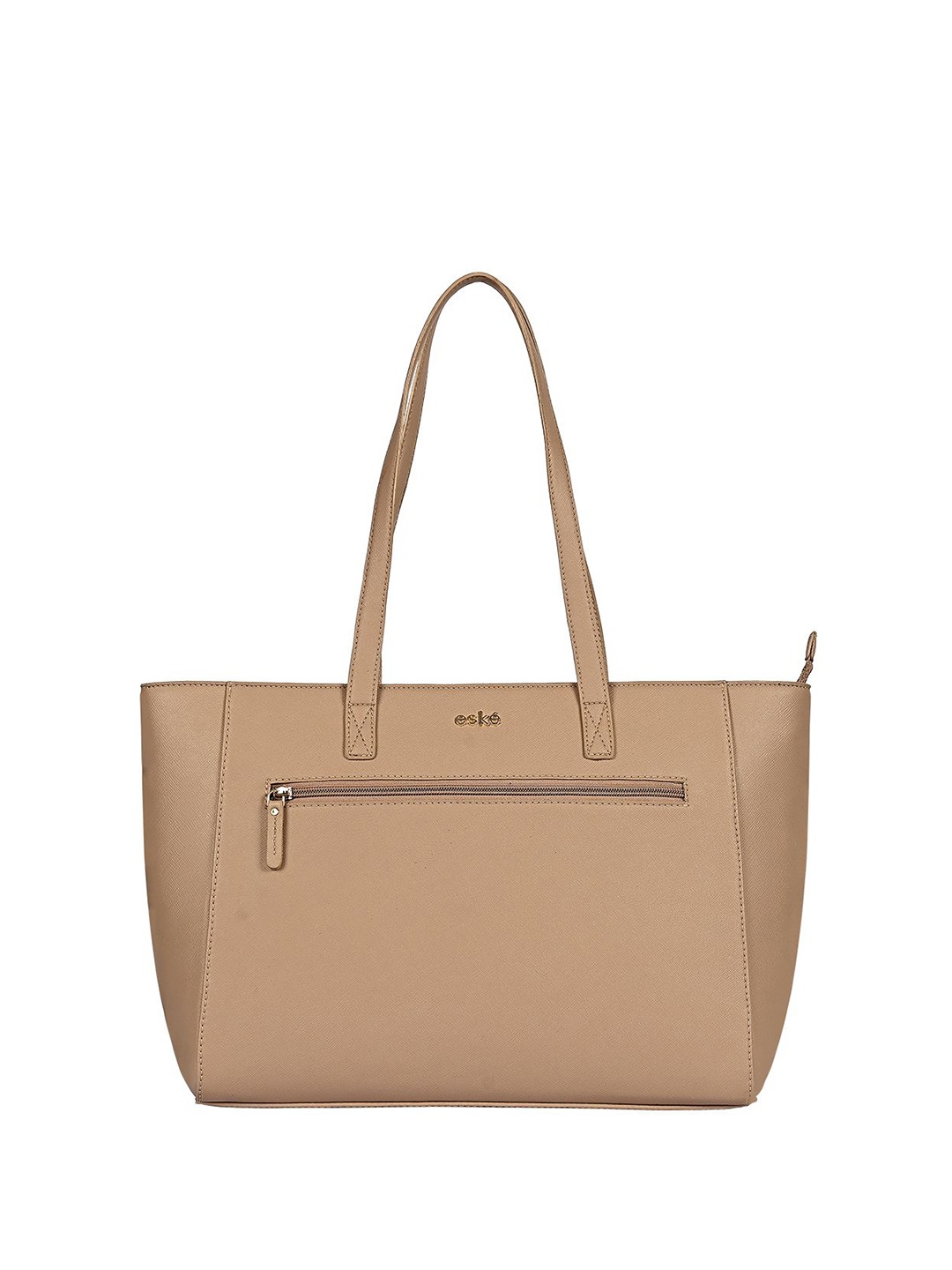 

Eske Diane Vegan Leather Oversized Textured Tote Bag, Beige