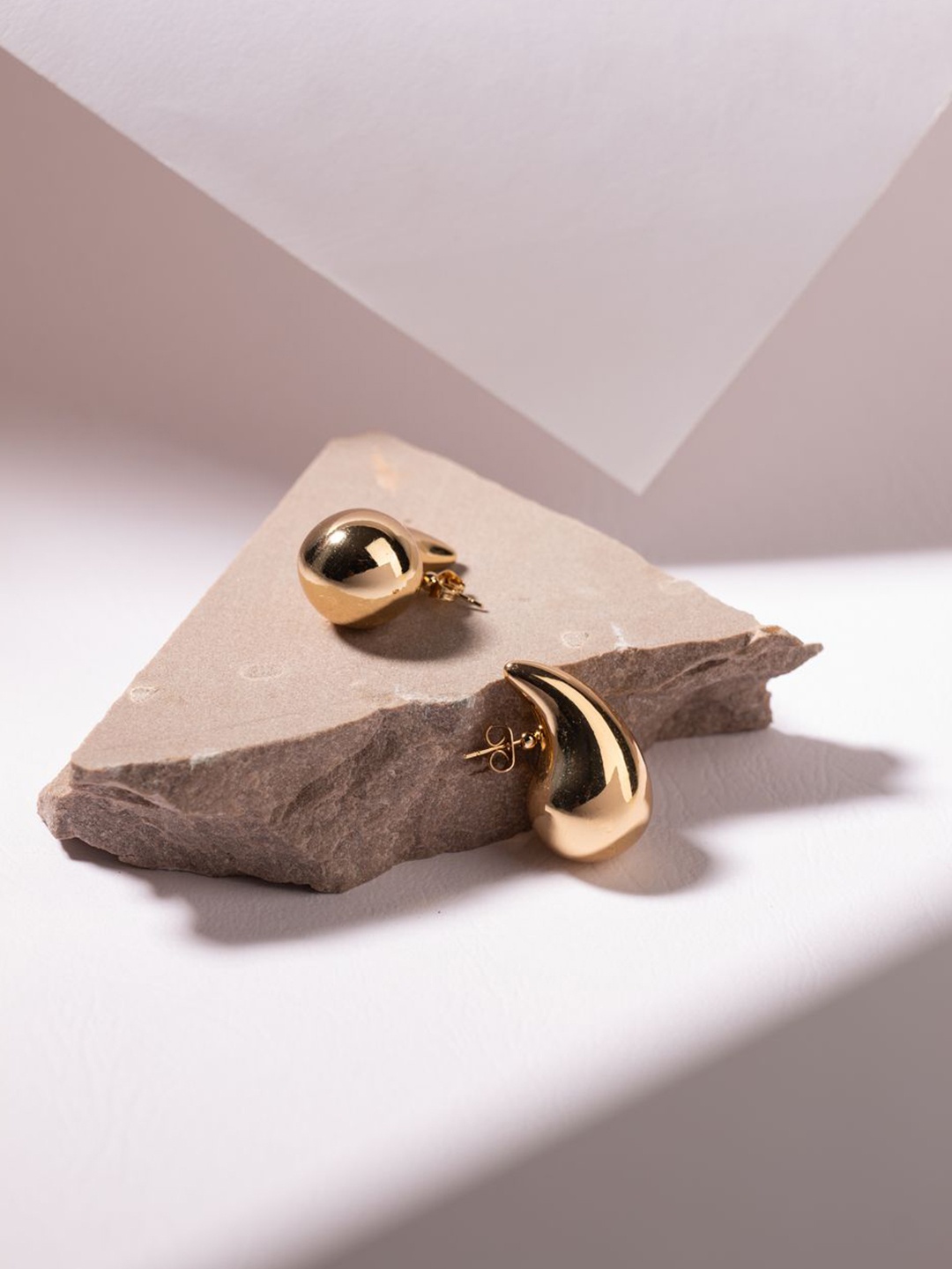 

Aura Studio 18KT Gold-Plated Stainless Steel Teardrop Shaped Drop Earrings
