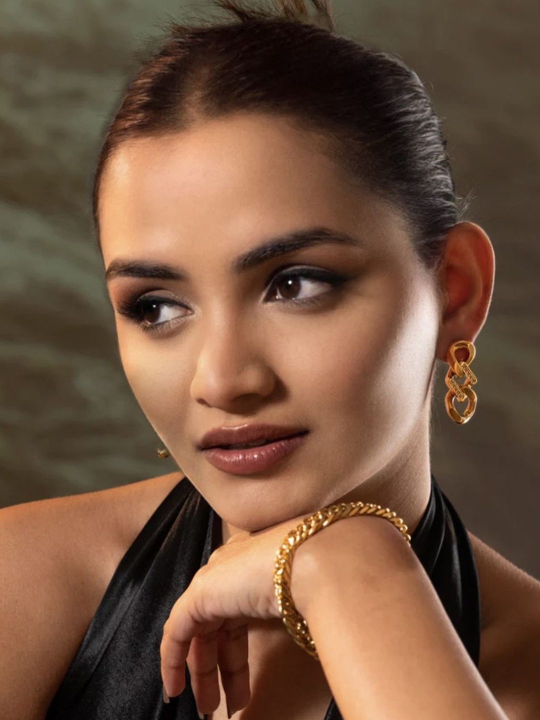 

Aura Studio 18KT Gold-Plated Stainless Steel Contemporary Drop Earrings