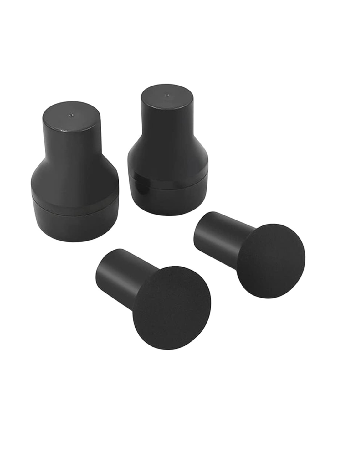 

Facejewel Set Of 2 Makeup Mushroom Puff, Black