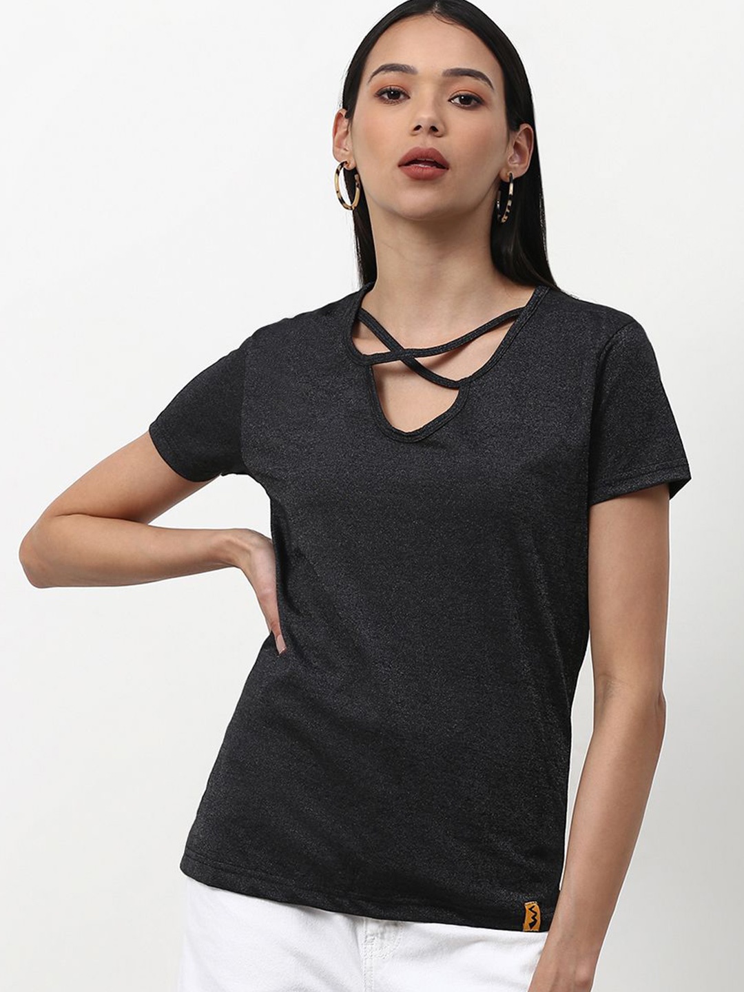 

Campus Sutra Top, Grey