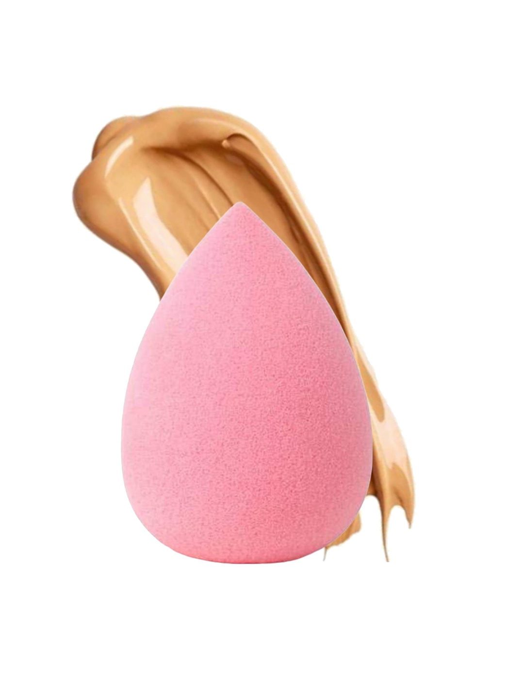 

Facejewel Set Of 4 Round Makeup Sponge With Makeup Blender, Pink