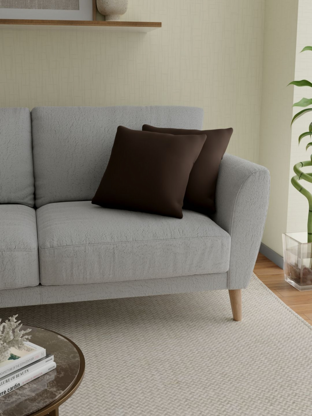 

Myntra Elegant Homes Brown 2 Pieces Square Cushion Covers