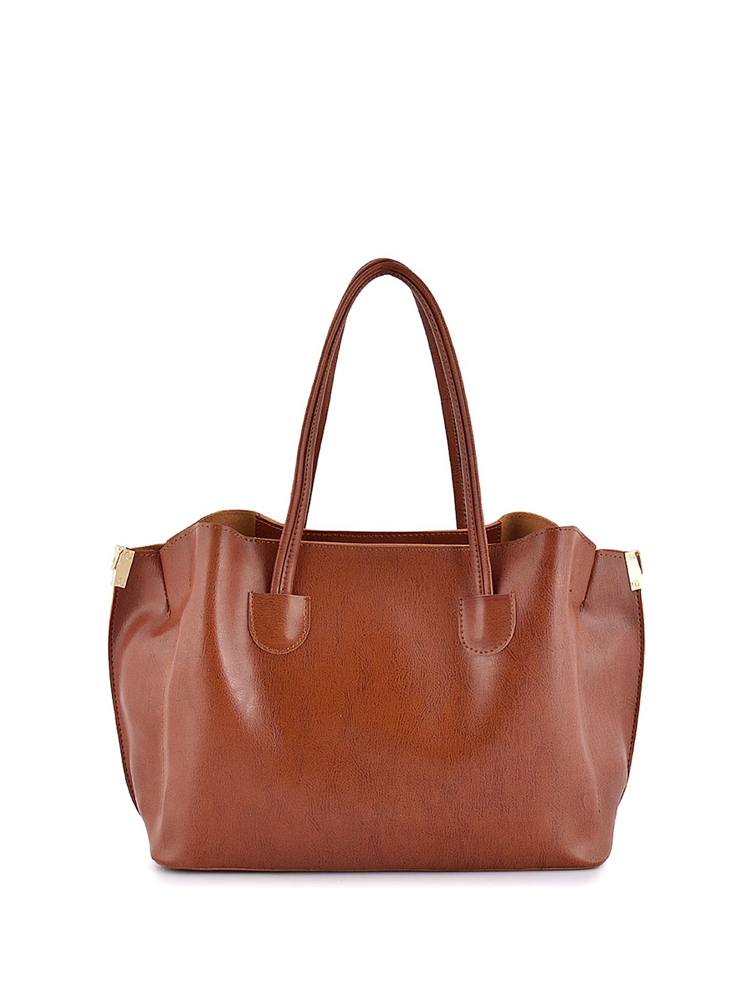 Womanix PU Shopper Shoulder Bag, Tan