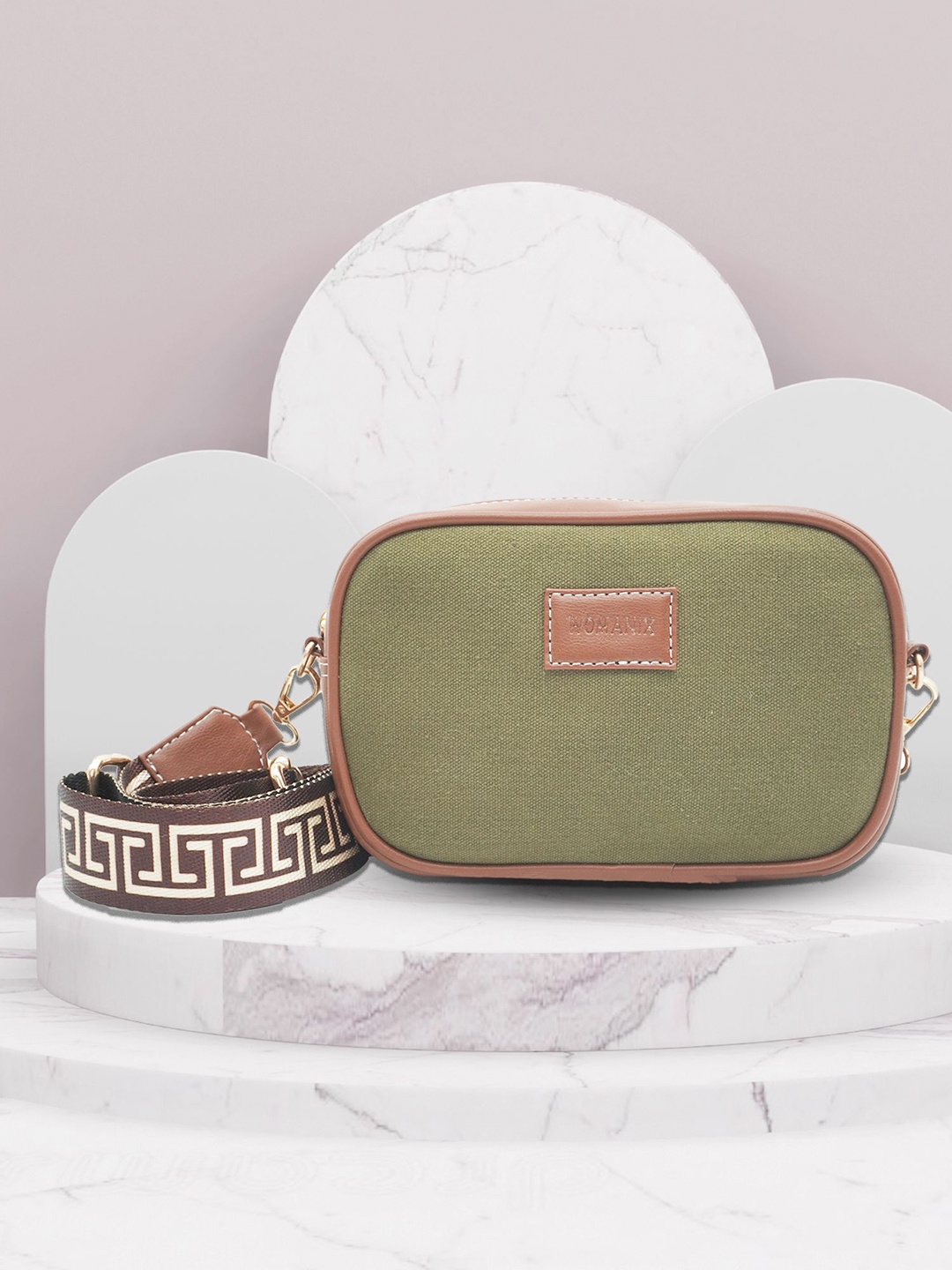 

Womanix Bowling Satchel with Quilted, Green