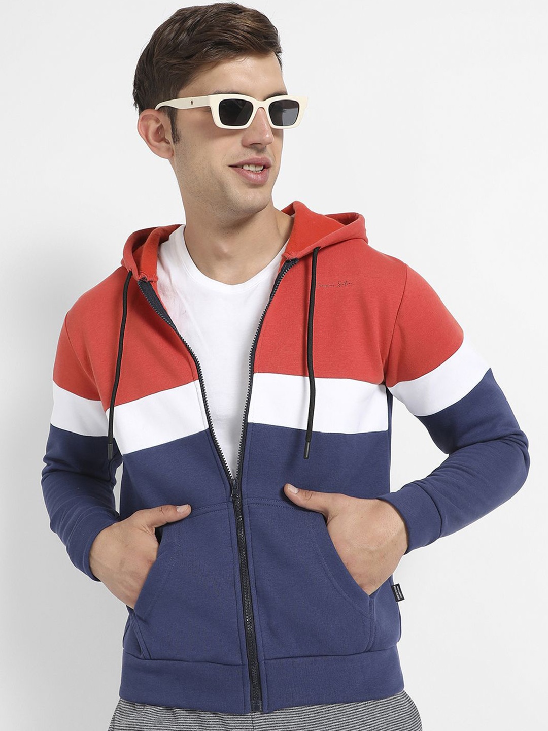 

Campus Sutra Men Colourblocked Sweatshirt, Multi