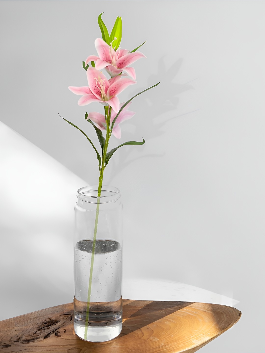 

THE HOME CO. Pink & Green Lily Artificial Flower