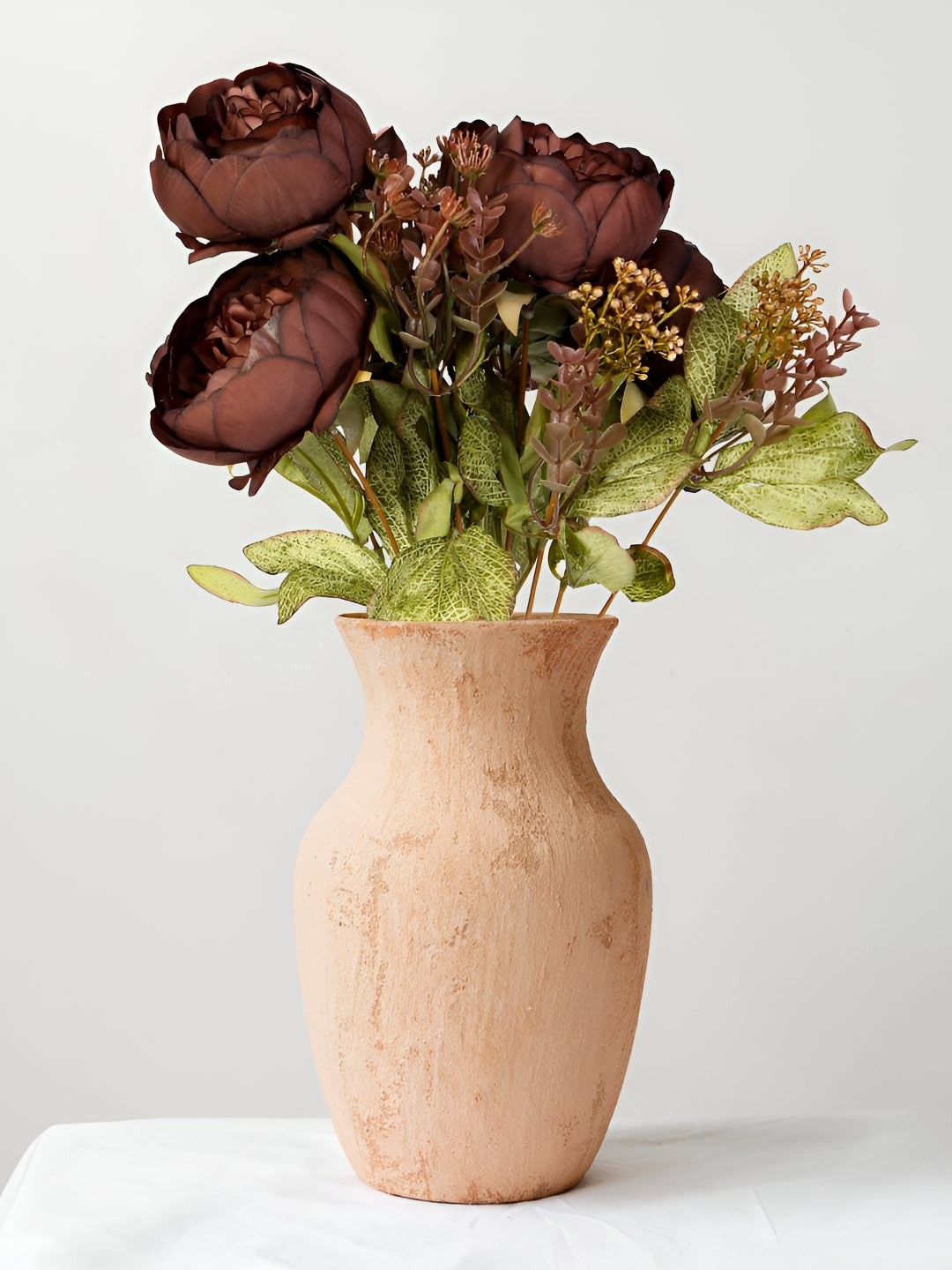 

THE HOME CO. Brown Peony Artificial Flower