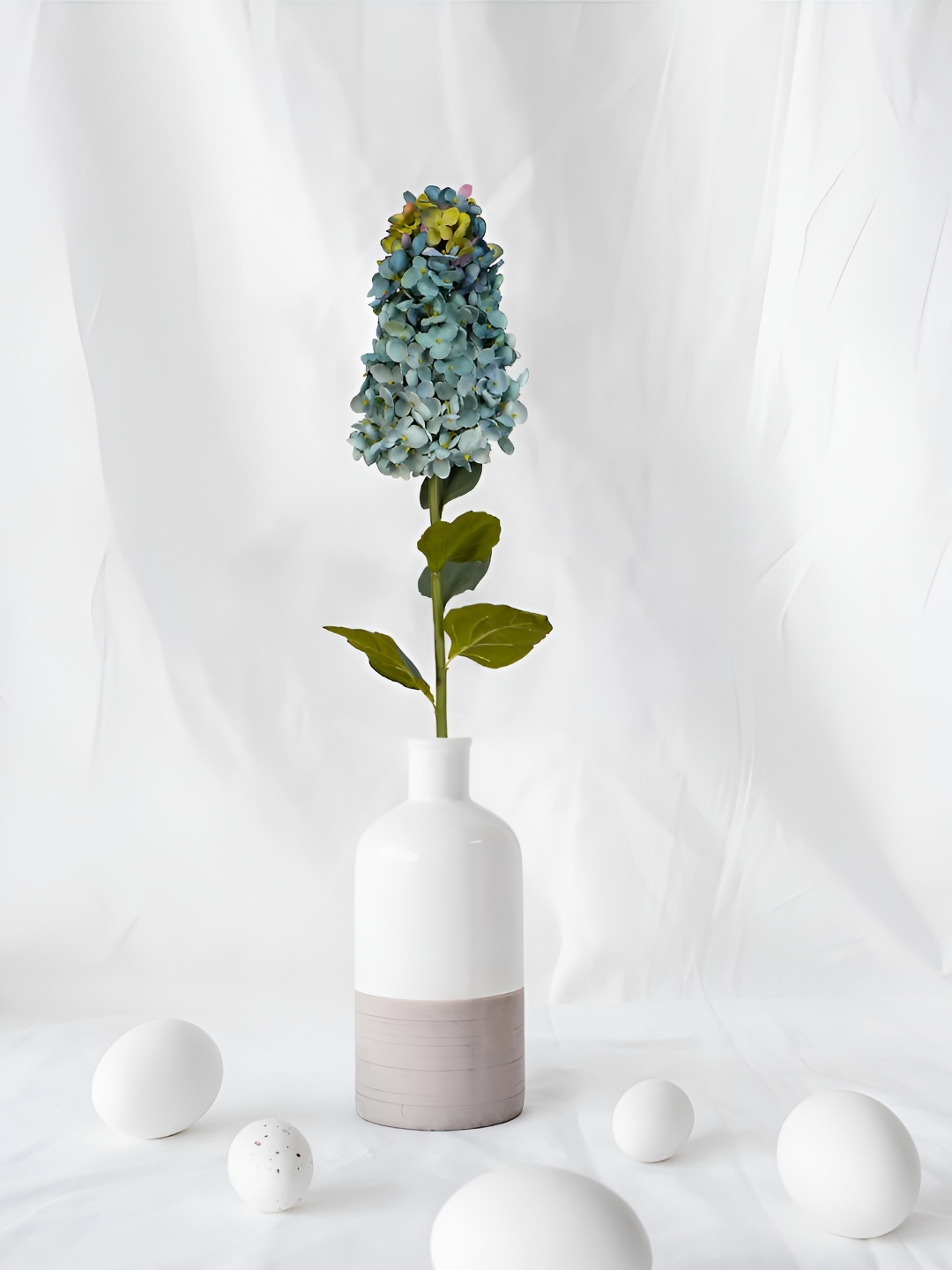 

THE HOME CO. Blue & Green Hydrangea Artificial Flower