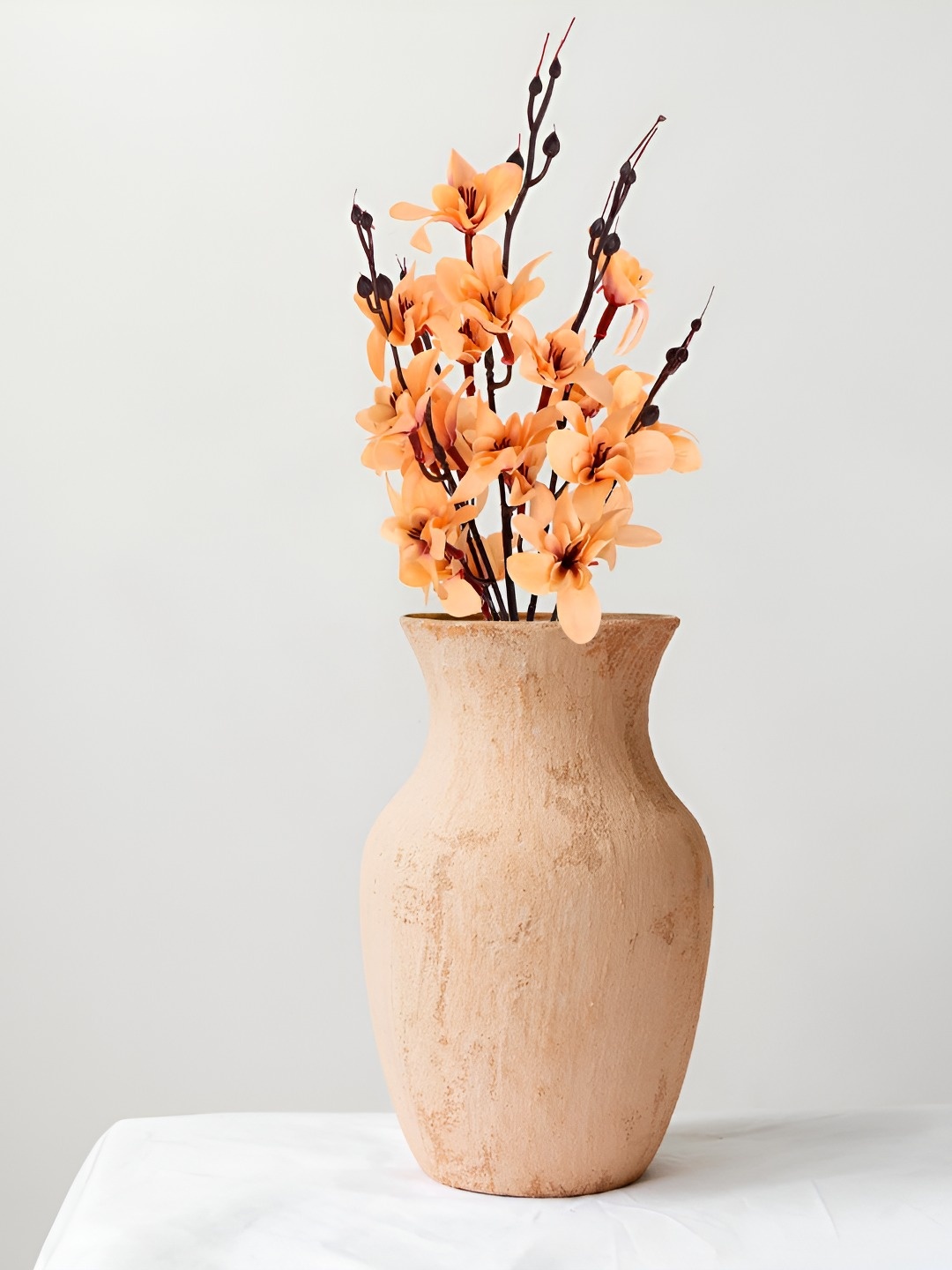 

THE HOME CO. Orange & Black Orchid Artificial Flower