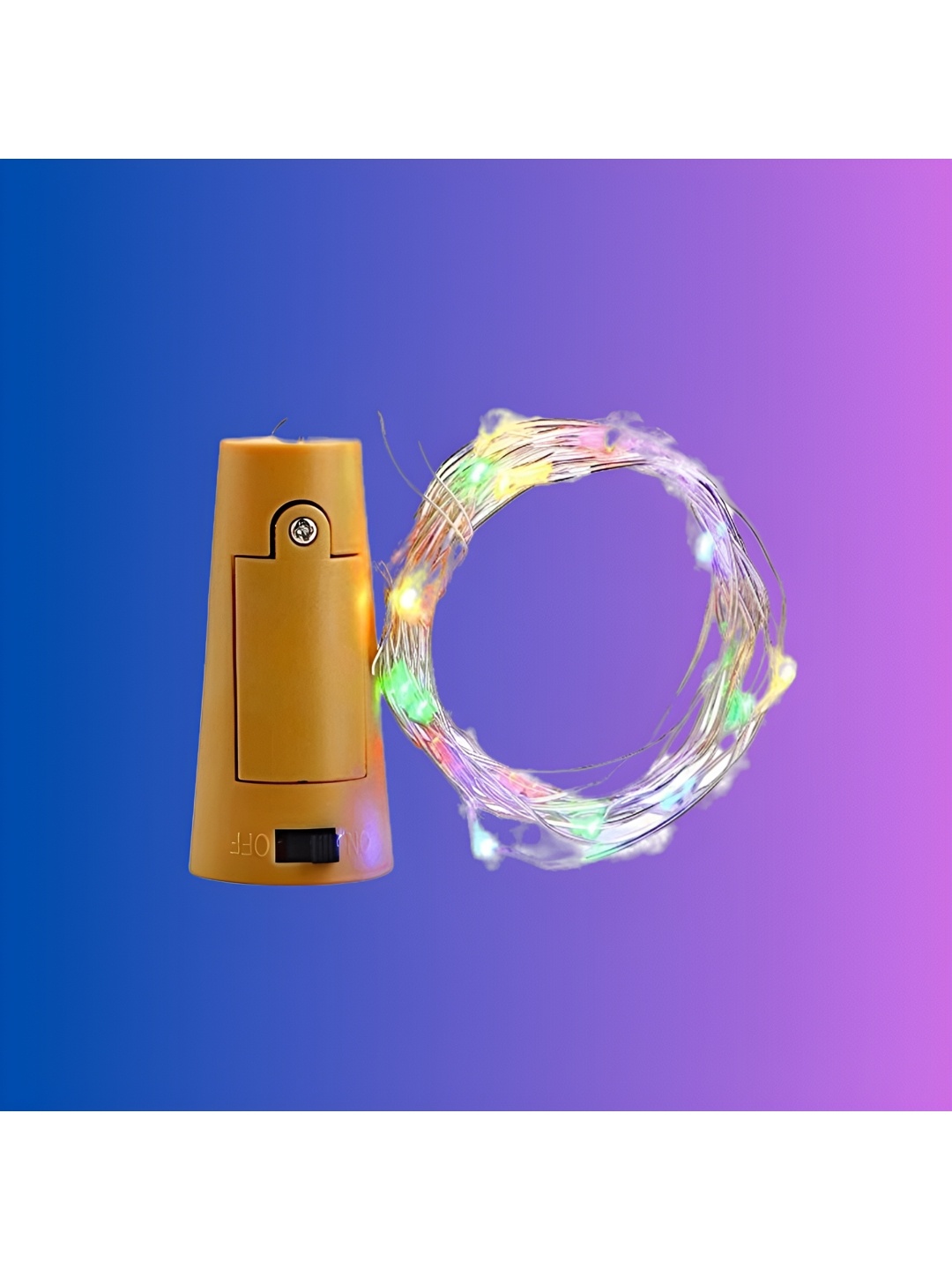 

ENORMITY Green & Pink Rice Shape String Lights, Yellow