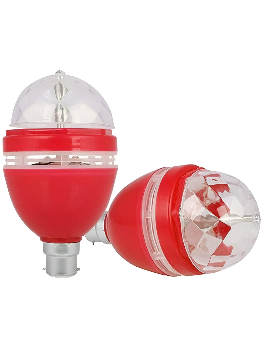 

ENORMITY White & Red 2 Pieces Textured Contemporary Semi-sphere Disco Ceiling Lamps