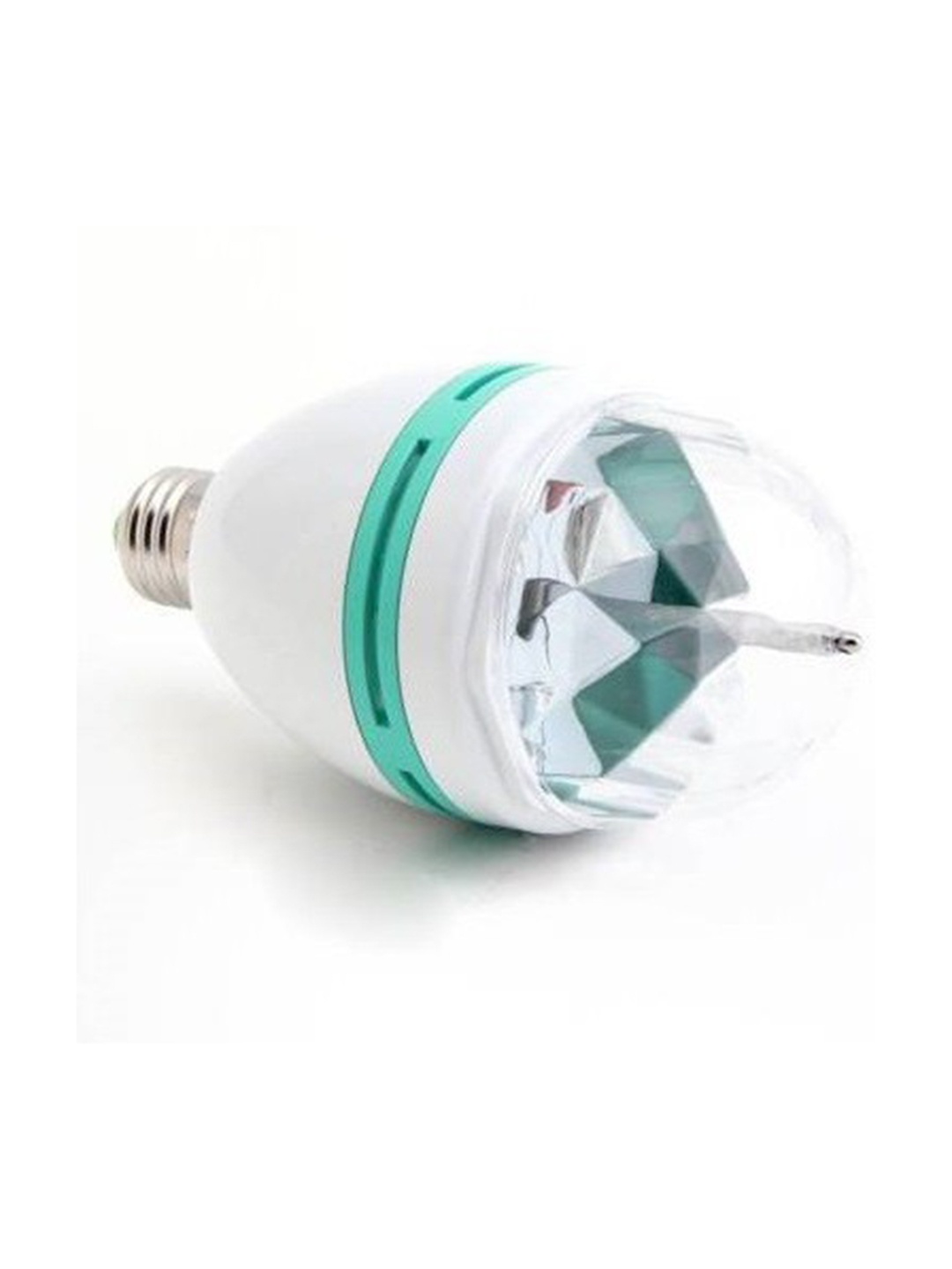

ENORMITY Sea Green & White LED Rotating Single Disco Bulb