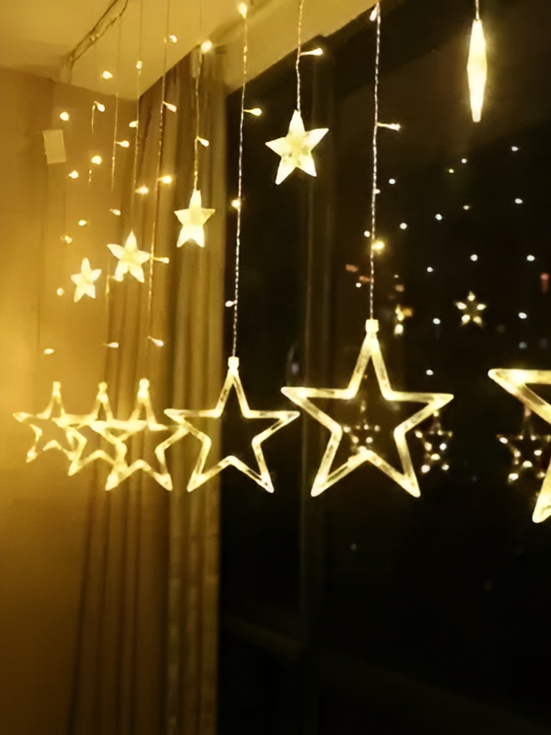 

ENORMITY Yellow Star Shape String Lights