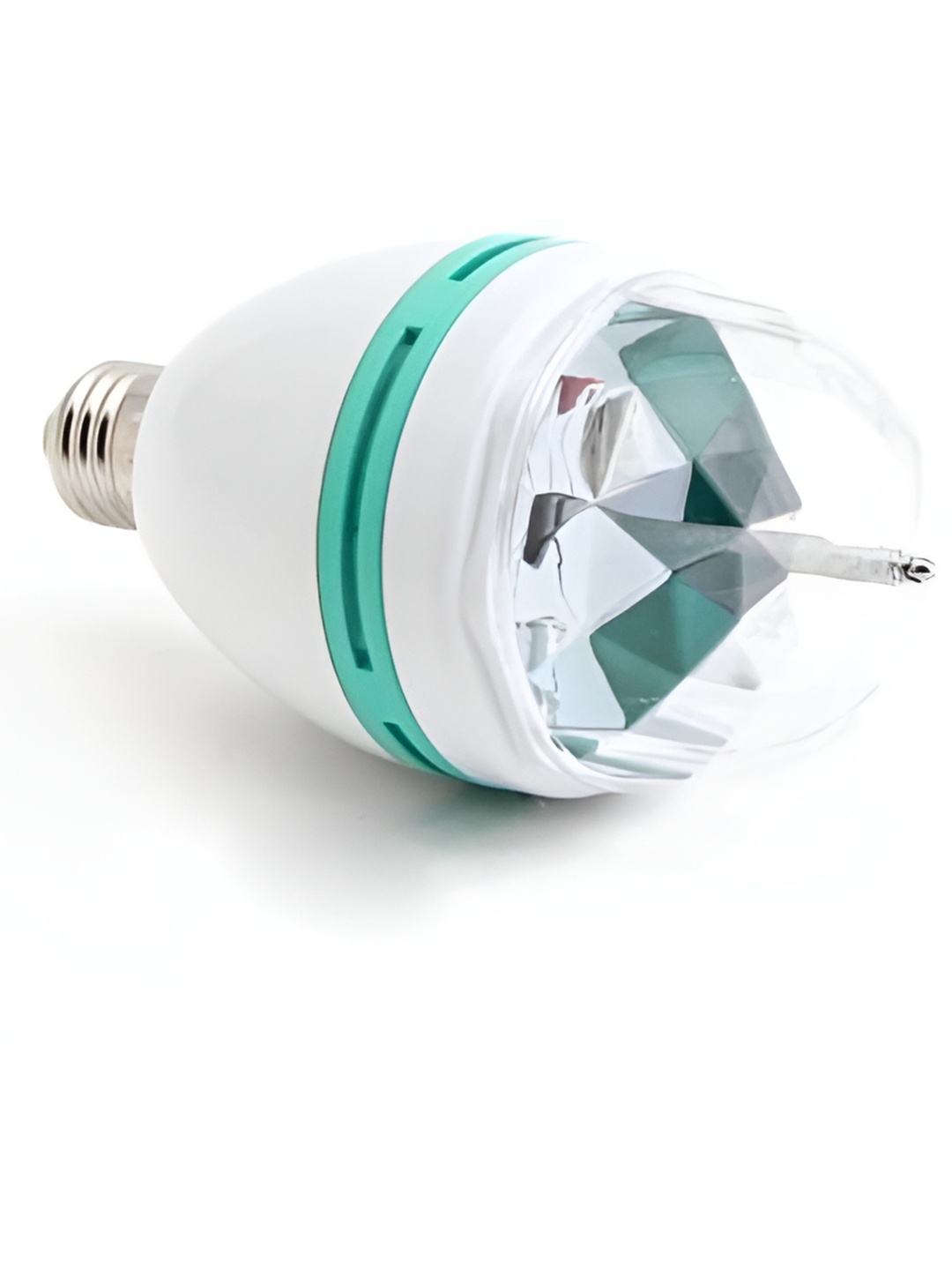 

ENORMITY Sea Green & White Textured Disco Ball Bulb