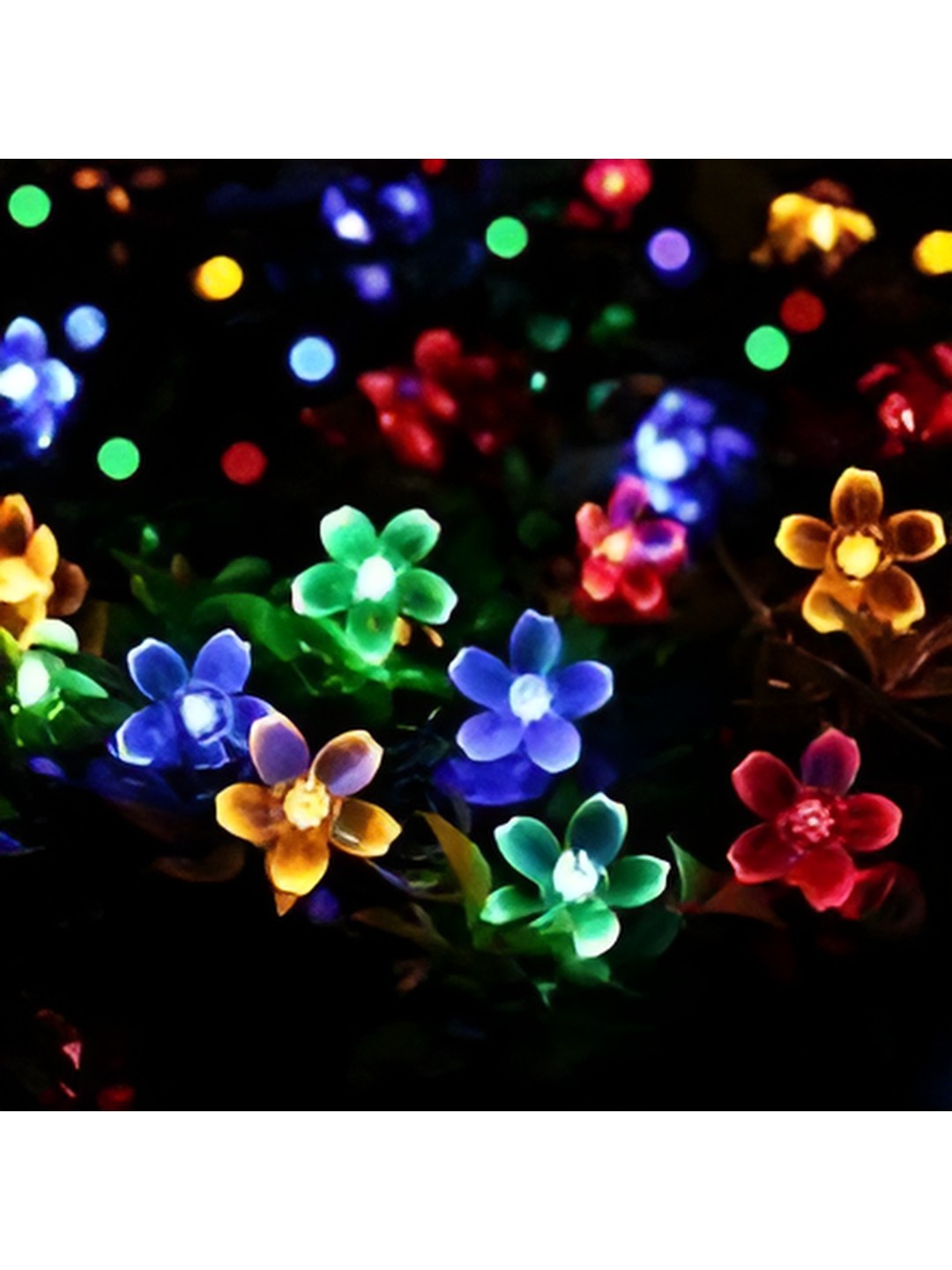

ENORMITY Yellow & Red Flower Shaped LED String Lights