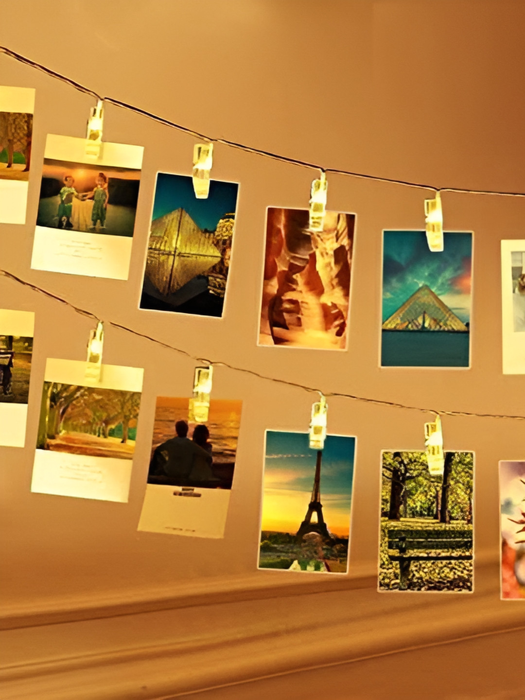 

ENORMITY Yellow Photo Clip Shape String Lights
