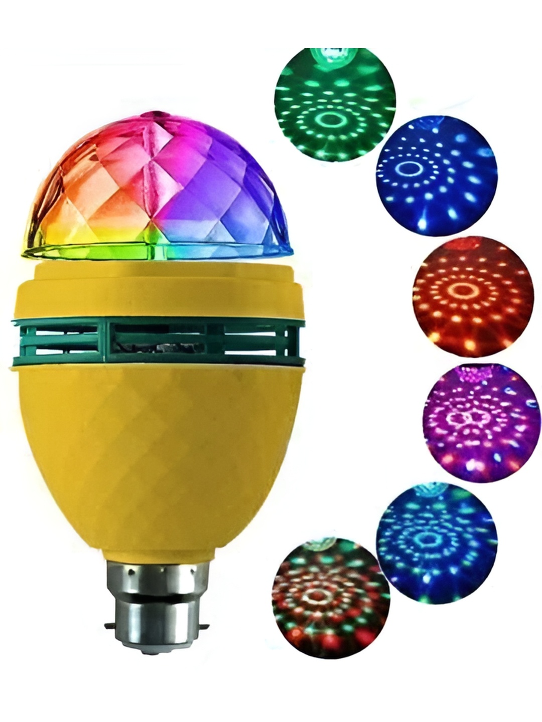 

ENORMITY Yellow Textured Disco Ball Bulb