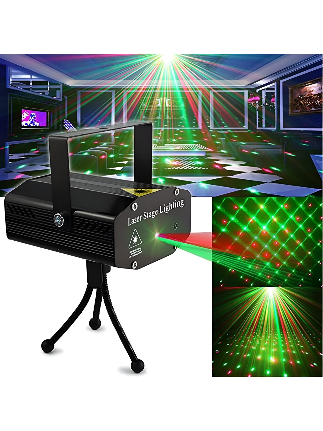 

ENORMITY Black Textured Laser Projector