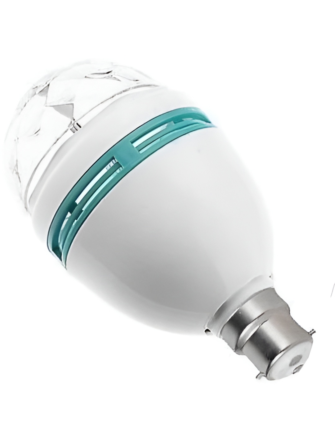 

ENORMITY Sea Green & White Textured Disco Bulb, Blue