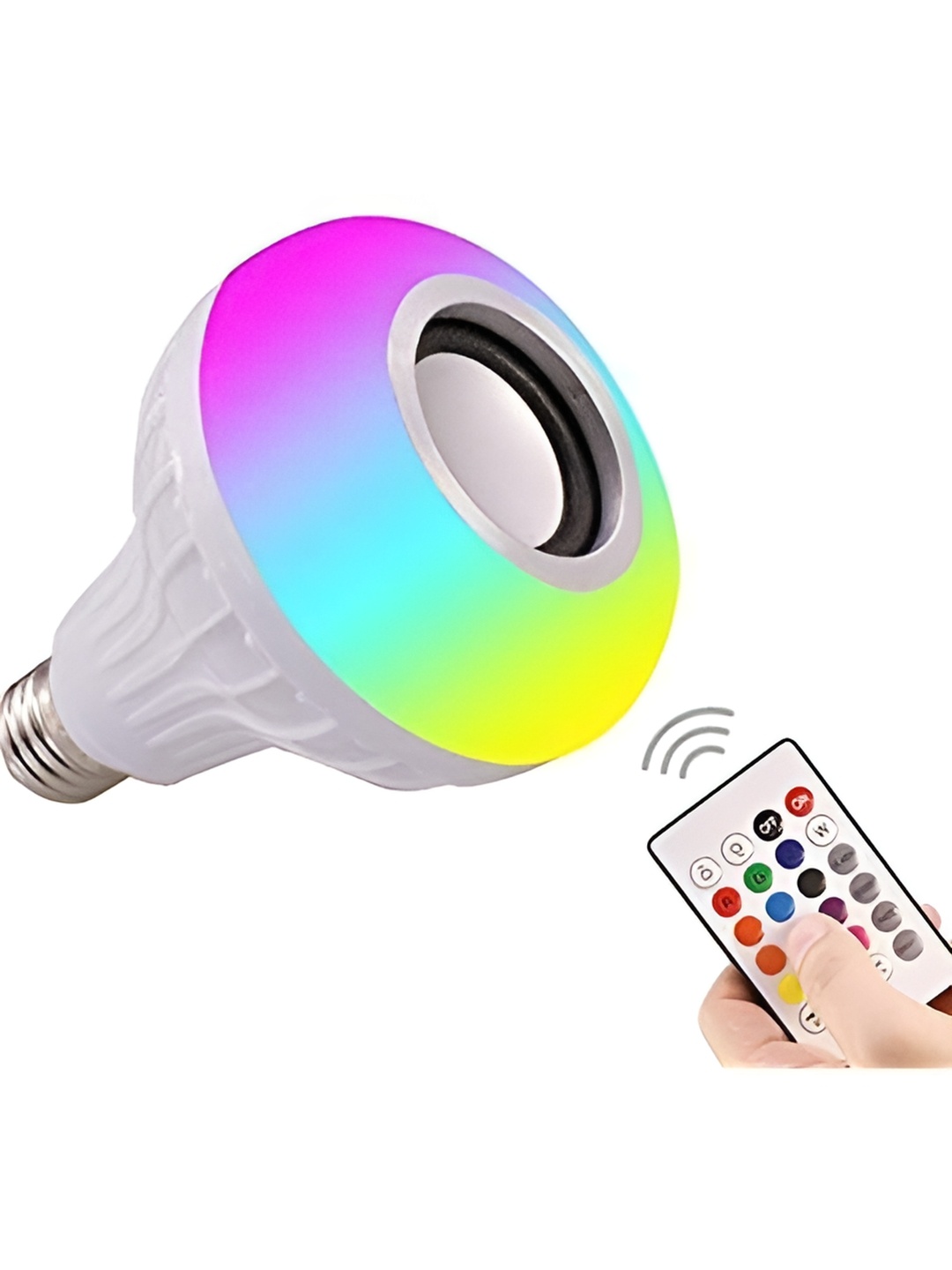

ENORMITY White & Blue Bluetooth 3.0 Speaker Music LED Smart Bulb With Remote