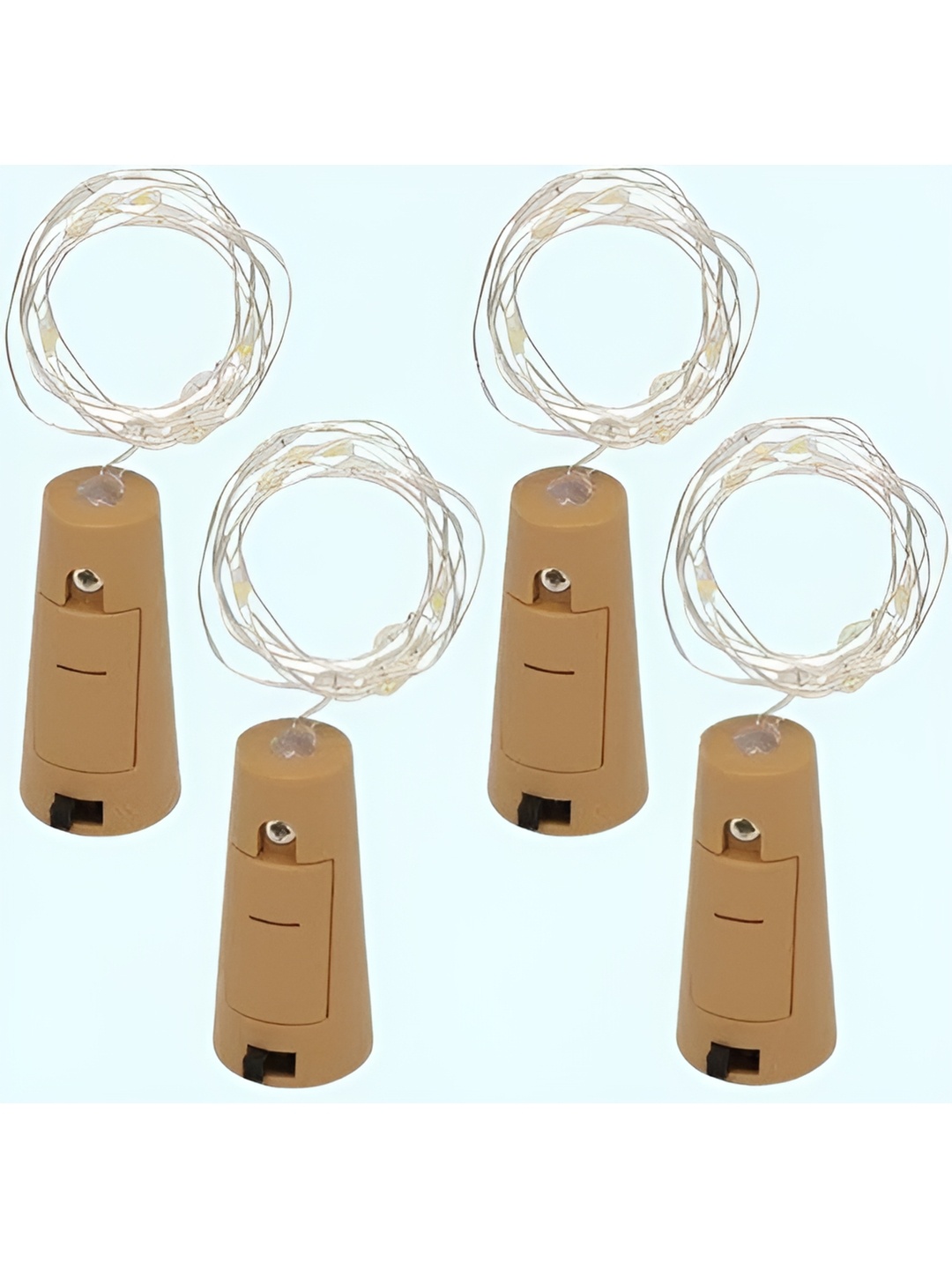 

ENORMITY Yellow & Brown 4 Pieces Rice Shape String Lights