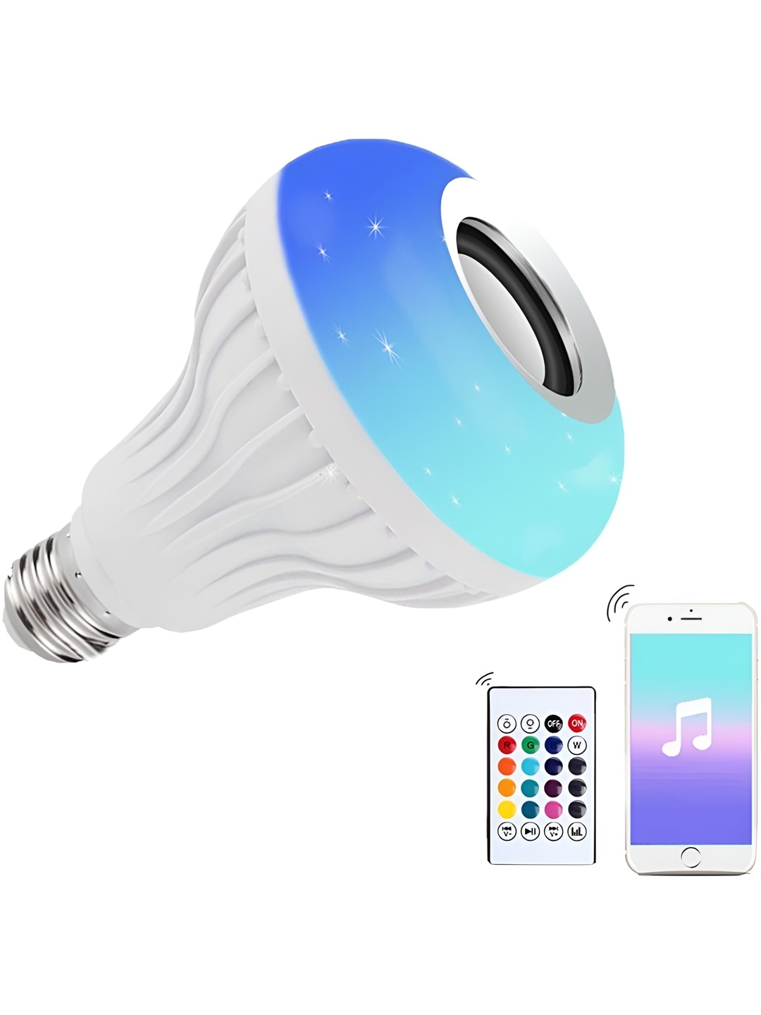 

ENORMITY White & Blue Textured Disco Smart Light