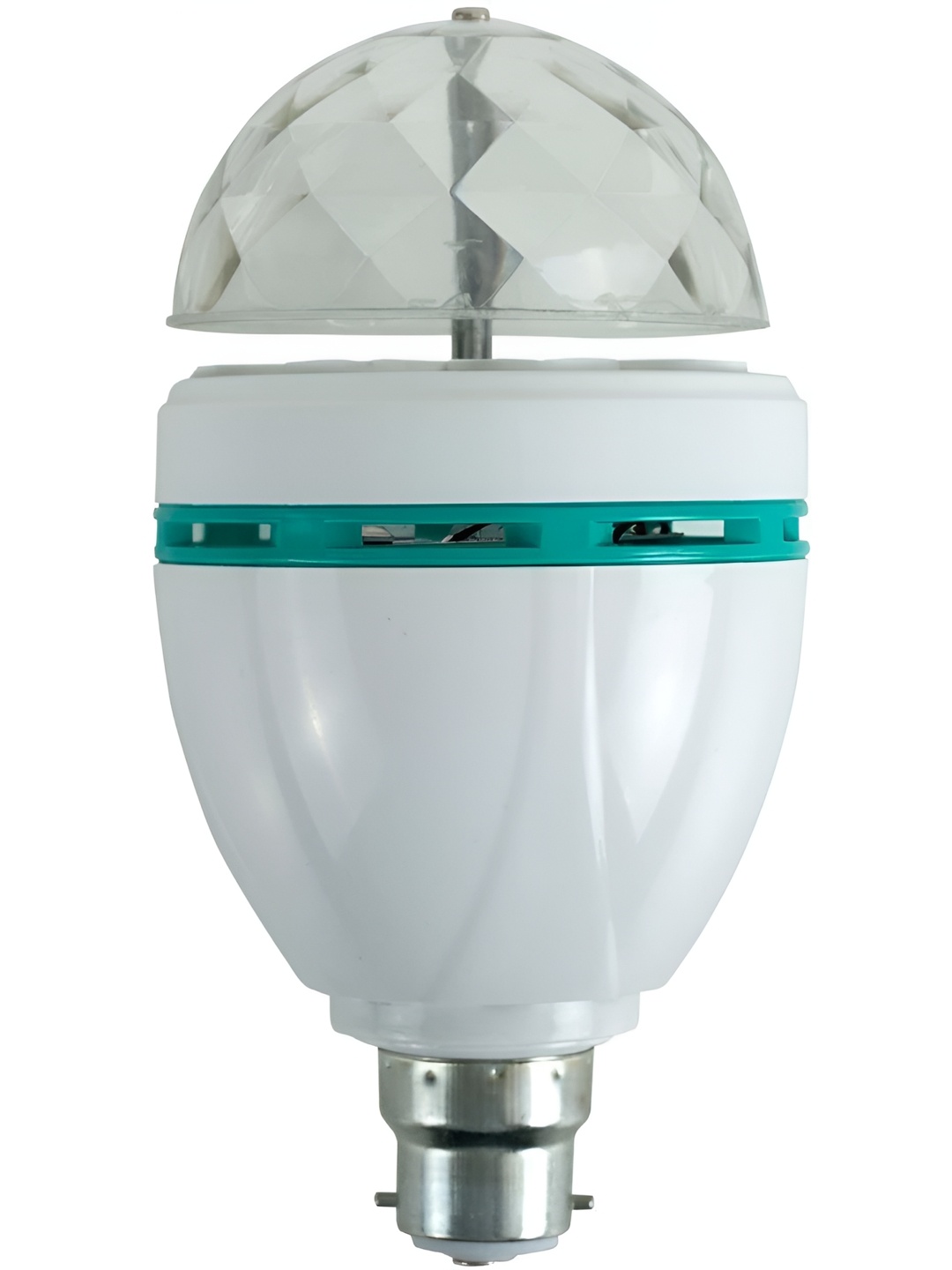 

ENORMITY White & Sea Green Textured Spherical Bulb