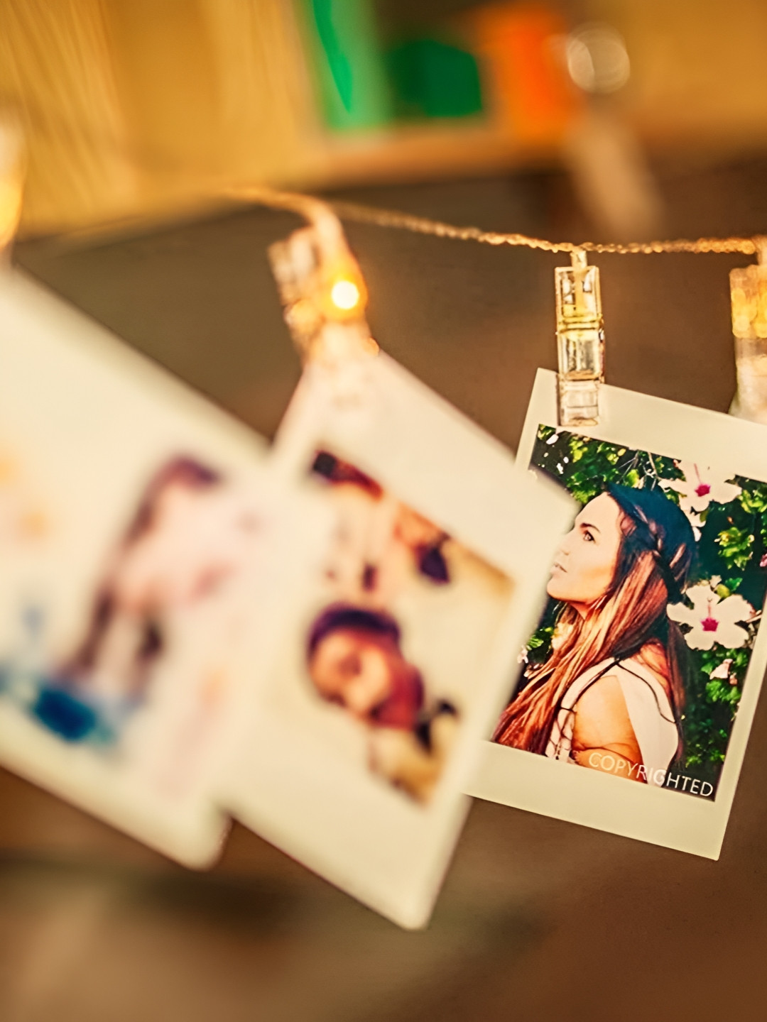 

ENORMITY Yellow Photo Clip Shaped LED String Lights, White