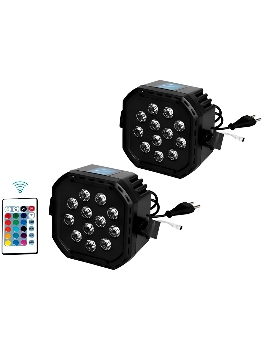 

ENORMITY Black & White 2 Pieces Spherical Textured Disco Floor Lamps