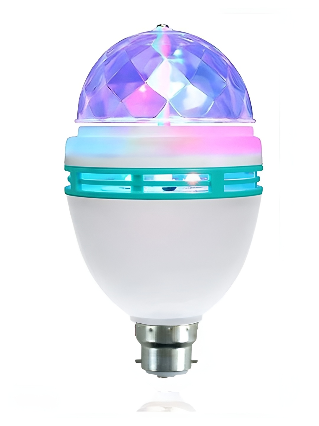 

ENORMITY Sea Green & White Textured Disco Ball Bulb