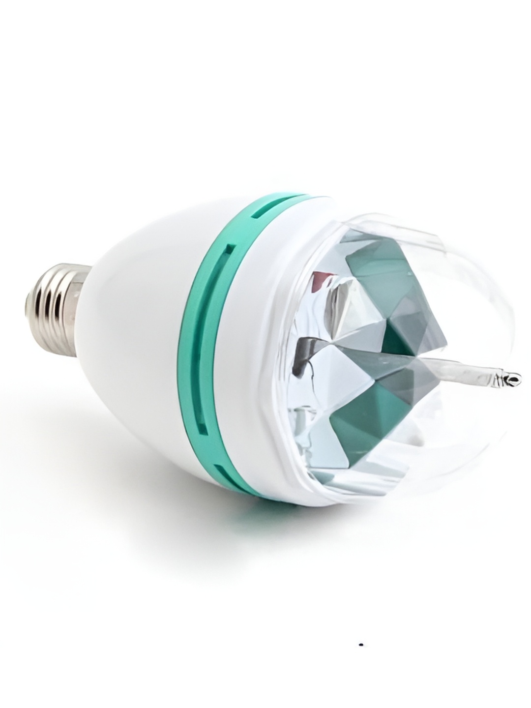 

ENORMITY Green & White Textured Semi Sphere Disco Ball Blub