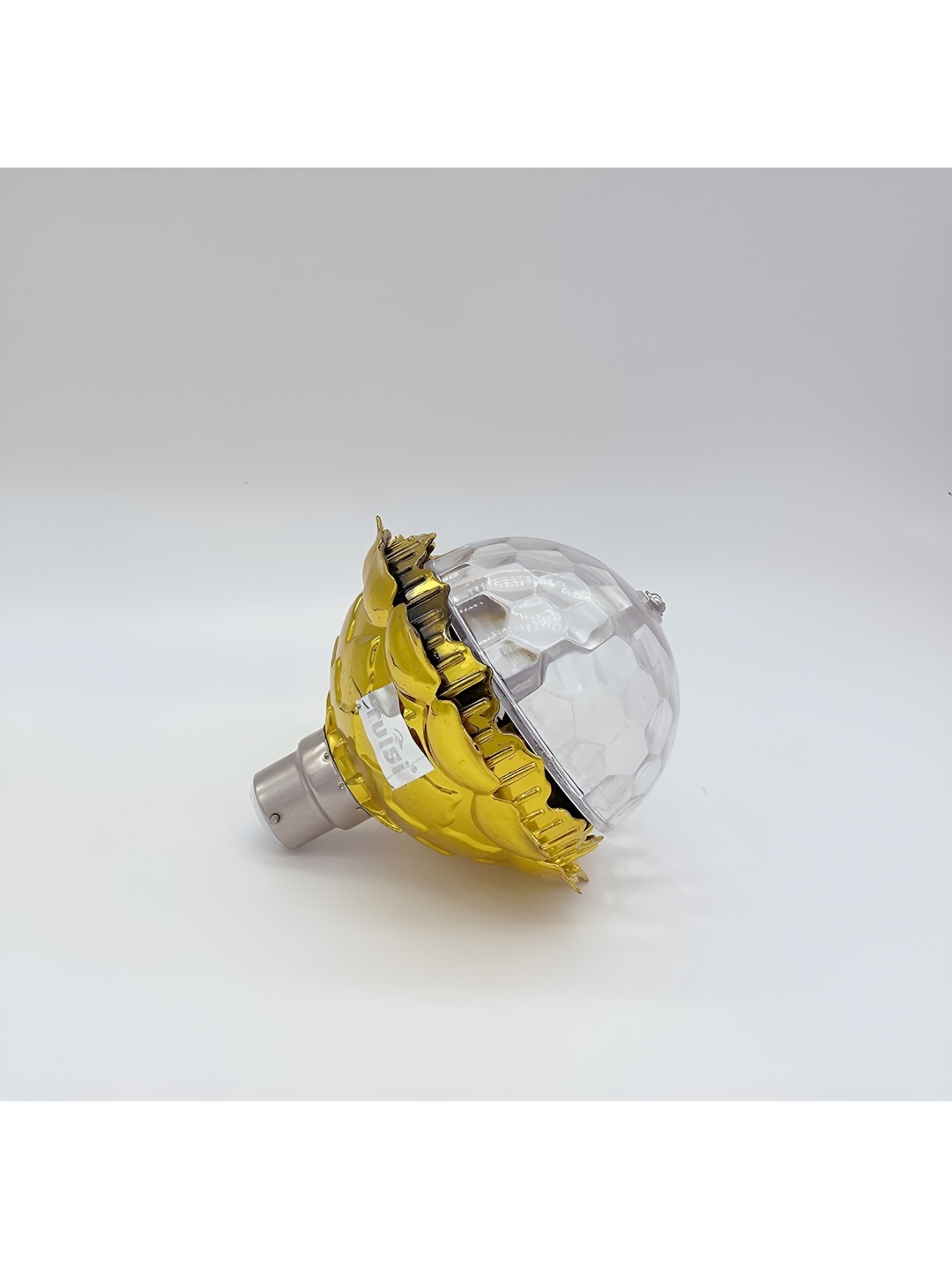 

ENORMITY Gold Toned & White Textured Spherical Shape Bulb