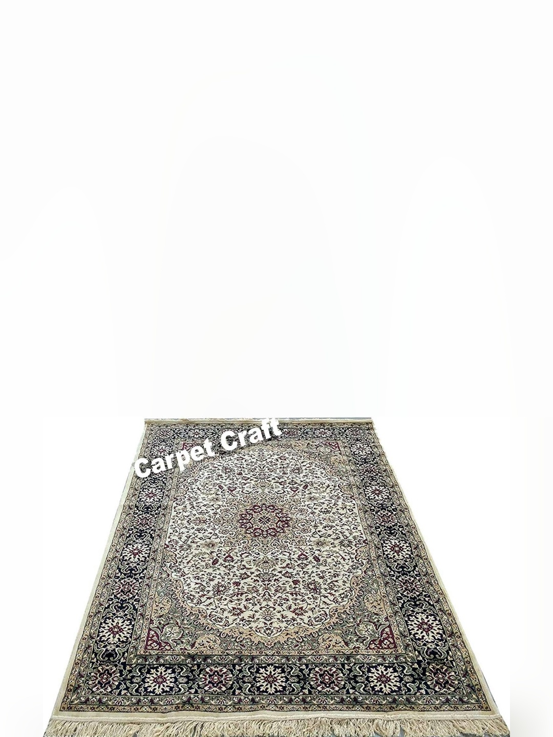 

IMRA CARPET Grey Floral Printed Carpet