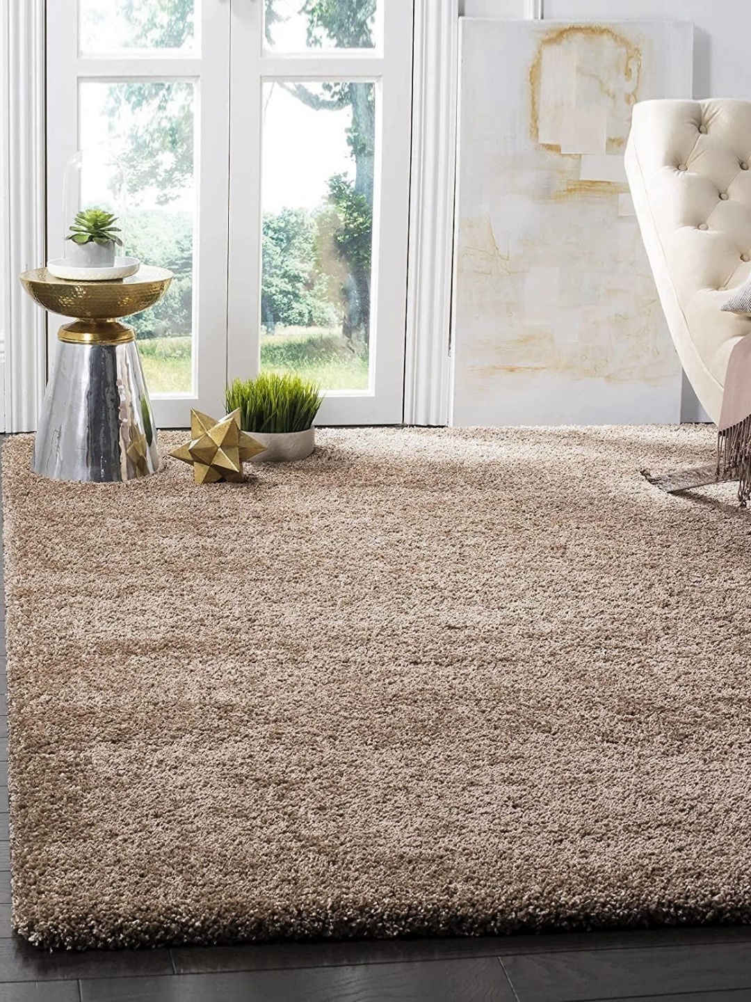 

IMRA CARPET Brown Shaggy Carpet