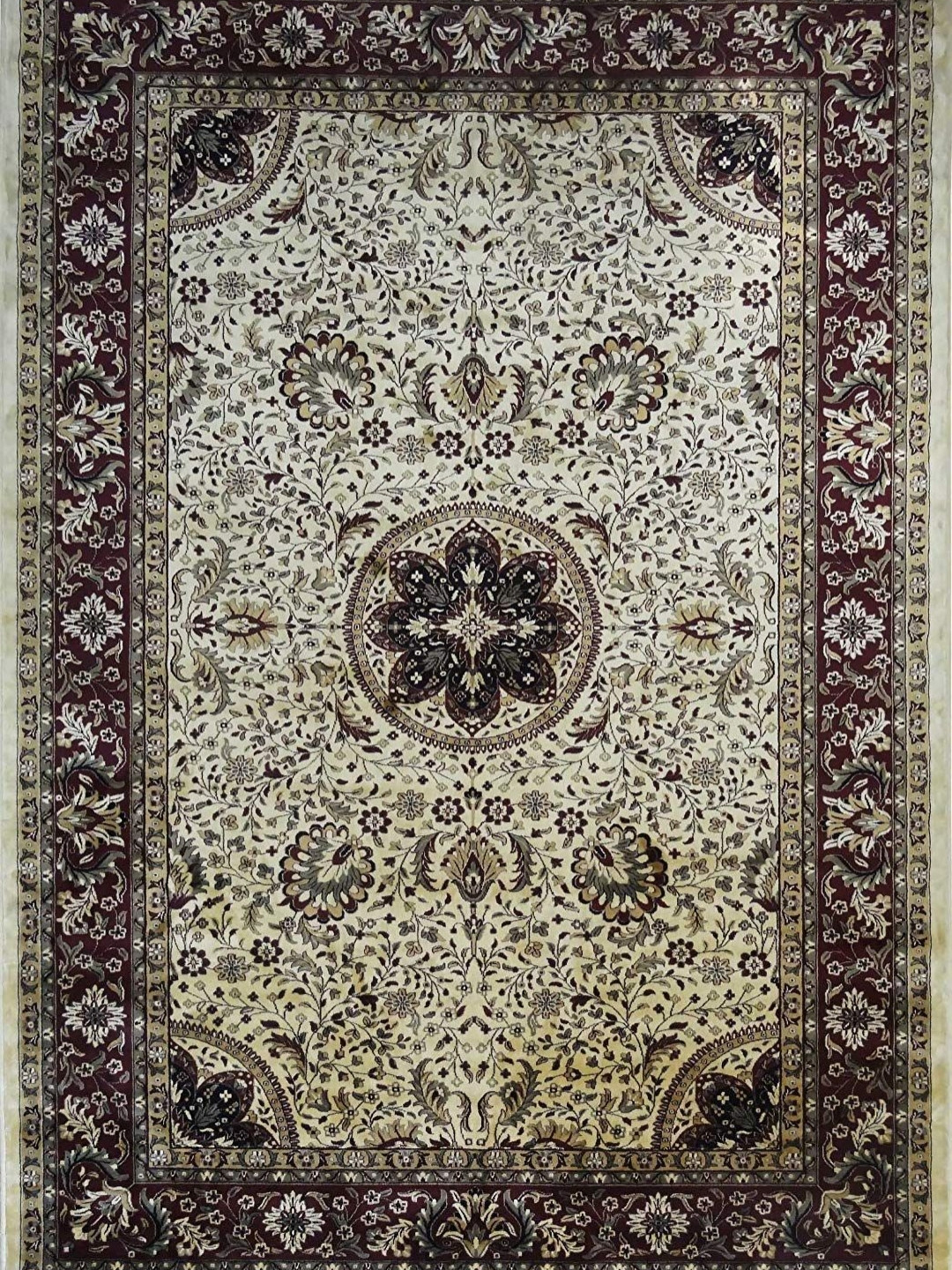 

IMRA CARPET Grey & Black Floral Printed Carpet