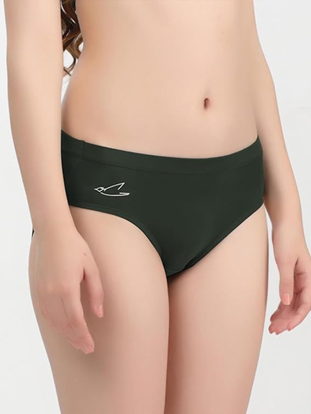 

FREECULTR Pack of 3 Anti Microbial Mid Waist Hipster Briefs-FC-WMN-HPTR-AVG-03_S, Green