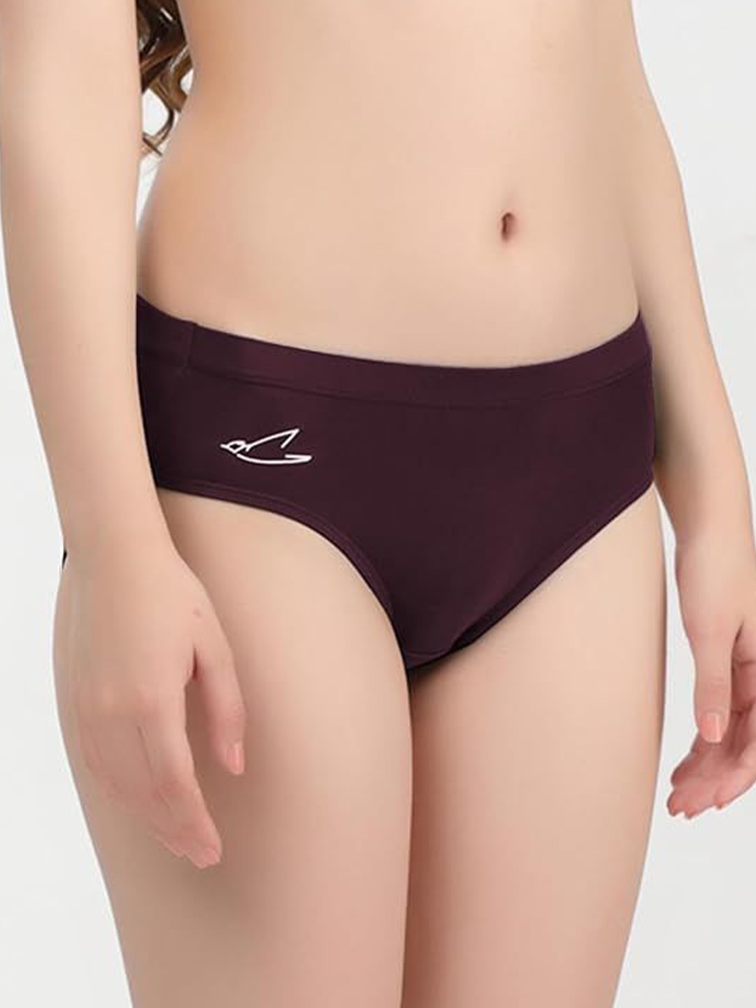 

FREECULTR Pack Of 2 Women Mid Rise Micromodal Hipster Briefs, Black
