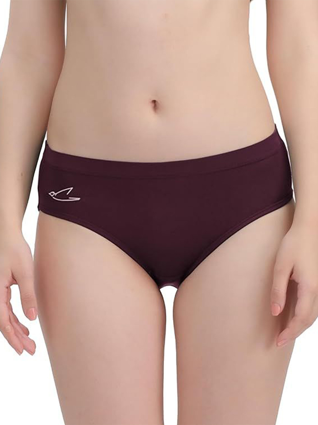 

FREECULTR Men Mid Rise Seamless Hipster Briefs, Maroon