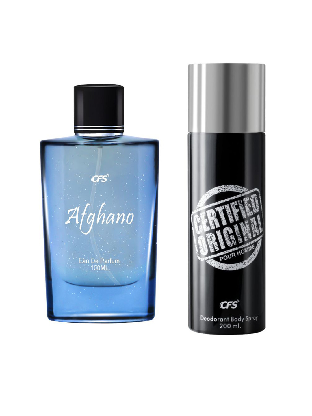 

CFS Afghano Eau De Parfum & Certified Original Long Lasting Deodorant Combo, Blue